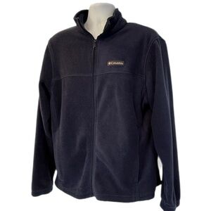 Columbia Men’s Blue Fleece Jacket Zipper Front Long Sleeve: Size - Large